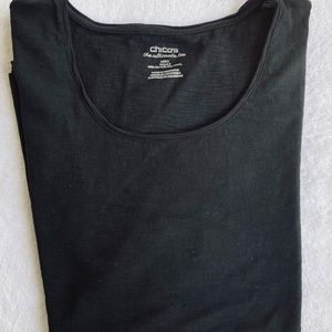 Chico’s Black Short Sleeve T-shirt